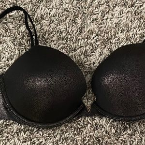 Victoria Secret Iridescent Black and Gold Bra